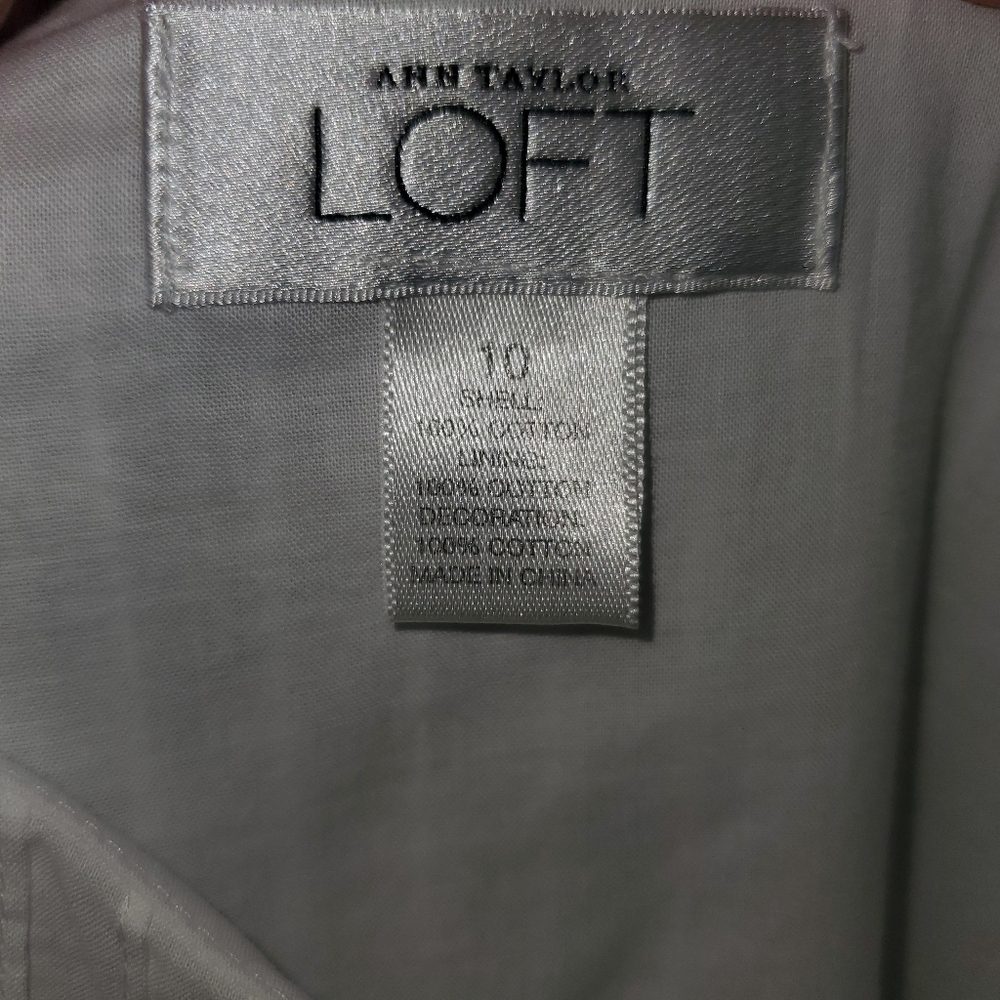 Ann Taylor Loft white dress with spaghetti straps - Picture 12 of 16